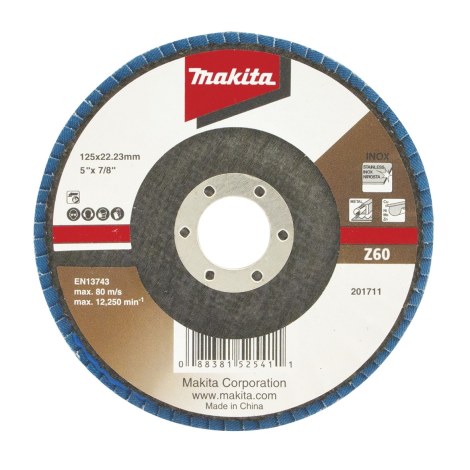 Vėduoklinis šlifavimo diskas Makita Economy; 125 mm; Z60