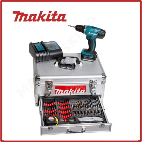 Suktuvas-gręžtuvas Makita DDF343SYEX; 14,4 V; 2x1,5 Ah akum.