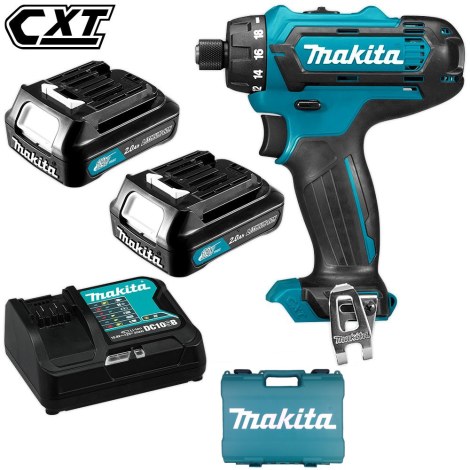 Suktuvas-gręžtuvas Makita DF031DSAE; 12 V; 2x2,0 Ah akum.