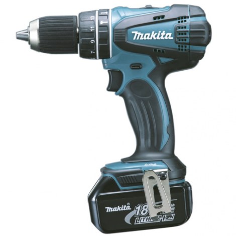 Smūginis suktuvas-gręžtuvas Makita DHP456RMJ; 18 V; 2x4,0 Ah akum.