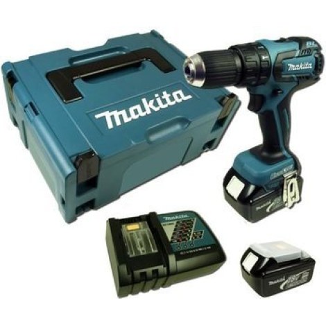 Smūginis suktuvas-gręžtuvas Makita DHP459RFJ; 18 V; 2x3,0 Ah akum.