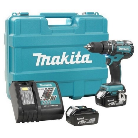 Smūginis suktuvas-gręžtuvas Makita DHP480RME; 18 V; 2x4,0 Ah akum.