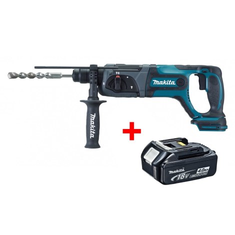 Perforatorius Makita DHR241Z; 2,0 J; SDS-plus; 18 V; 4,0 Ah akum.