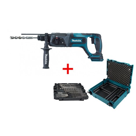 Perforatorius Makita DHR241ZJ; 2,0 J; 18V; SDS-plus (be akumuliatoriaus ir pakrovėjo)