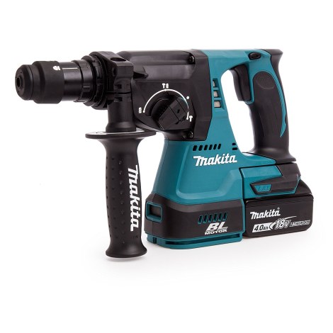Akum. perforatorius Makita DHR243RMJ; 2,0 J; SDS-plus; 18 V; 2x4,0 Ah akum.