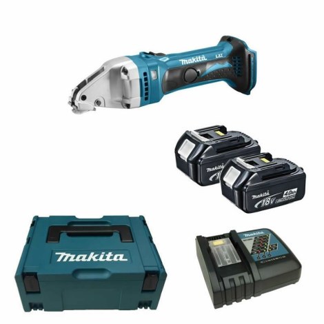 Skardos kirpimo žirklės Makita DJS161RMJ; 18 V; 2x4,0 Ah akum.