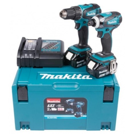Įrankių rinkinys Makita DK1853X1 (BDF456RFE+BTD140); 18 V; 2x3,0 Ah akum.