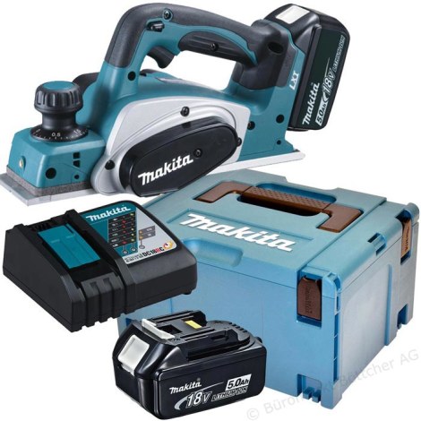 Akumuliatorinis oblius Makita DKP180RTJ; 18 V; 2x5,0 Ah akum.