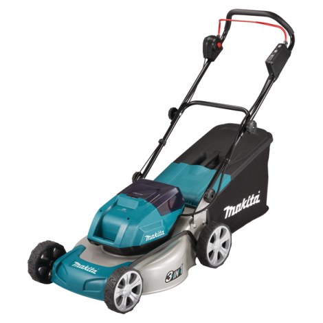 Akumuliatorinė vejapjovė Makita DLM460Z; 2x18 V (be akumuliatoriaus ir pakrovėjo)