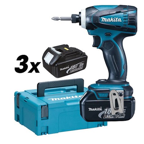 Smūginis suktuvas Makita DTD146RF3J; 18 V; 3x3,0 Ah akum.