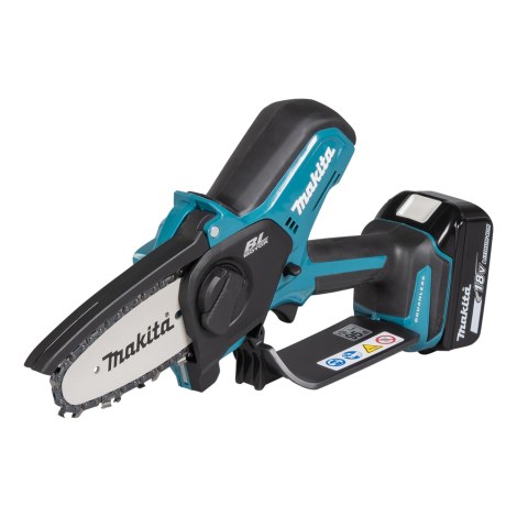 Šakų genėjimo grandininis pjūklas Makita DUC101SF01; 18 V; 1x3,0 Ah akum.; 10 cm juosta