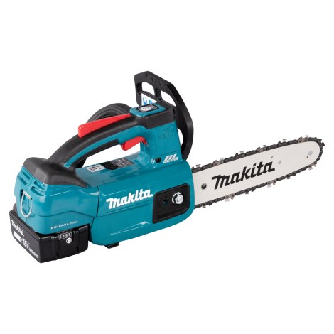 Grandininis pjūklas Makita DUC254RTE; 18 V; 2x5,0 Ah; 25 cm juosta
