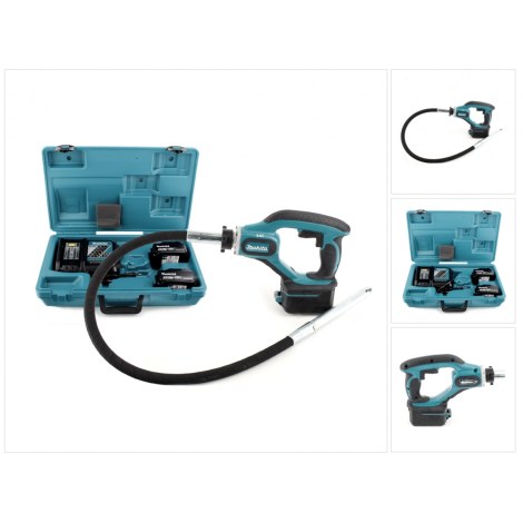 Giluminis vibratorius Makita DVR450RME; 18 V; 2x4,0 Ah akum.