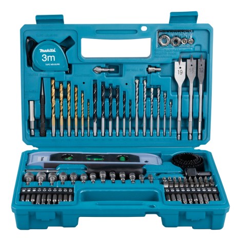 Grąžtų ir sukimo antgalių rinkinys Makita E-10730; 102 vnt.