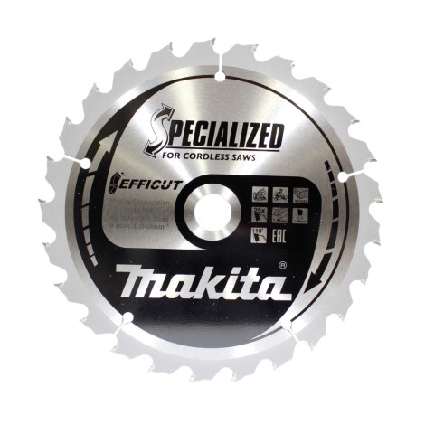 Pjovimo diskas medienai Makita E-11140 TCT; 190x1,85x20 mm