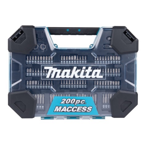Grąžtų ir sukimo antgalių komplektas Makita E-22610; 200 vnt.