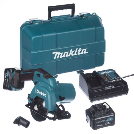 Akumuliatorinis diskinis pjūklas Makita HS301DSME; 10,8 V; 2x4,0 Ah akum.