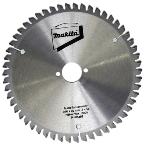 Pjovimo diskas aliuminiui Makita; 210x2,6x30,0 mm; Z54; -5°  