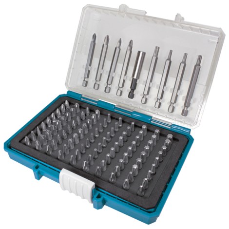 Sukimo antgalių komplektas Makita P-81050; 99 vnt.