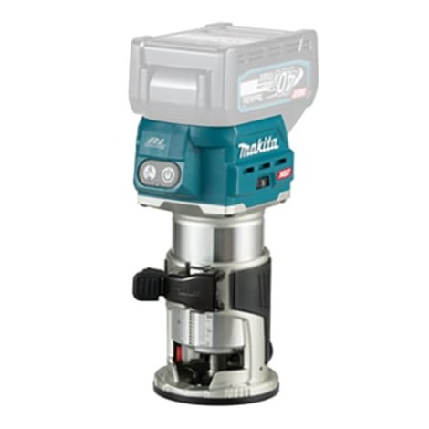 Akumuliatorinė kantų freza Makita RT001GZ04; 40 V (be akumuliatoriaus ir pakrovėjo)
