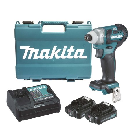 Smūginis suktuvas Makita TD111DSAE; 12 V; 2x2,0 Ah akum.