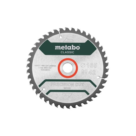 Pjovimo diskas medienai Metabo 628026000; 165x20 mm; Z42
