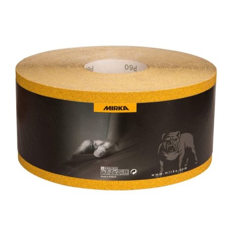 Šlifavimo popieriaus rulonas Mirka GOLD;  115x50000 mm; P80; 1 vnt. 