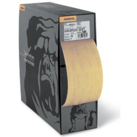 Šlifavimo popieriaus rulonas Mirka GoldFlex Soft 2912707015; 115mmx25 m; P150