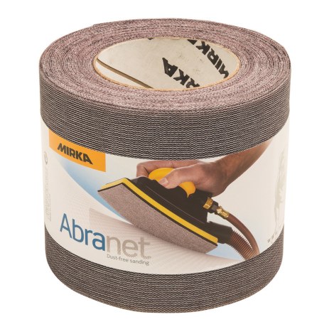 Šlifavimo tinklelio rulonas Mirka Abranet 545BY001183R; 115mmx10m; P180