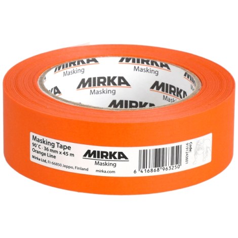 Dažymo juosta (maskavimo) Mirka 9191243601; 36 mm; 45 m