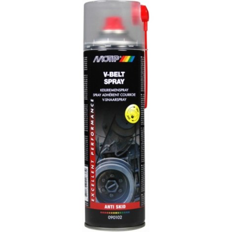 Dirželių trintį didinatis purškiklis Motip V-BELT SPRAY; 500 ml