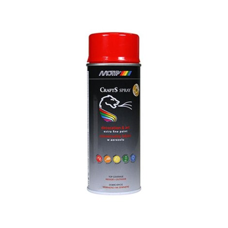Dažai Motip CRAFTS RAL 3020; 400 ml; raudoni