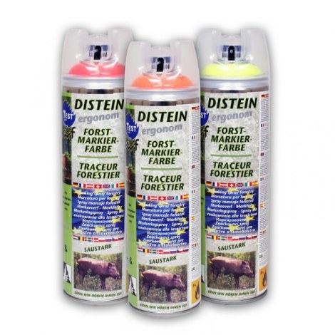 Aerozolis medžiams žymėti Motip Distein; 500 ml; oranžiniai