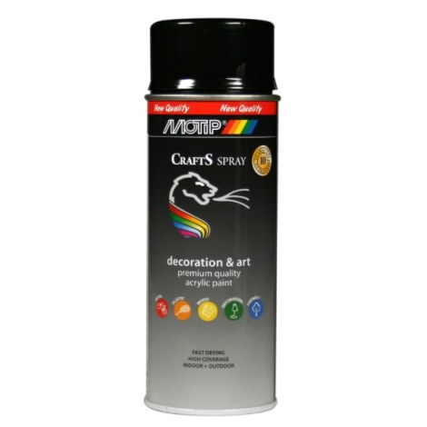 Dažai Motip Spray Color Crafts; 400 ml; juodi