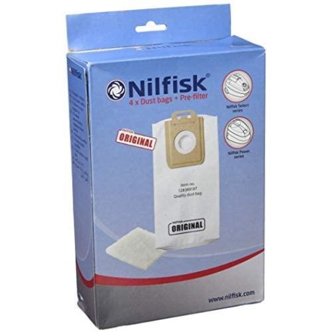 Dulkių maišas Nilfisk-ALTO; 4 vnt.; + priešfiltris