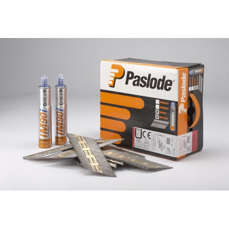 Vinys Paslode; 3,1x90 mm; 34°; 2500 vnt.; Karšto cinko; lygios