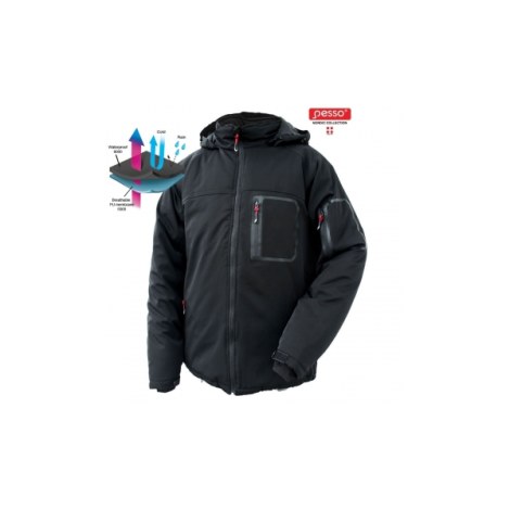 Softshell tipo striukė Pesso Oslo; S juoda