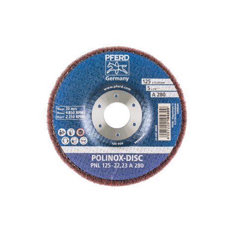 Vėduoklinis šlifavimo diskas Pferd PNL; 125 mm; A280 