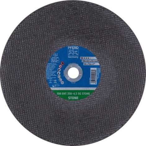 Abrazyvinis pjovimo diskas Pferd 100 EHT T350-4,5 SG Alu+Stone 25,4; 350x4,5 mm