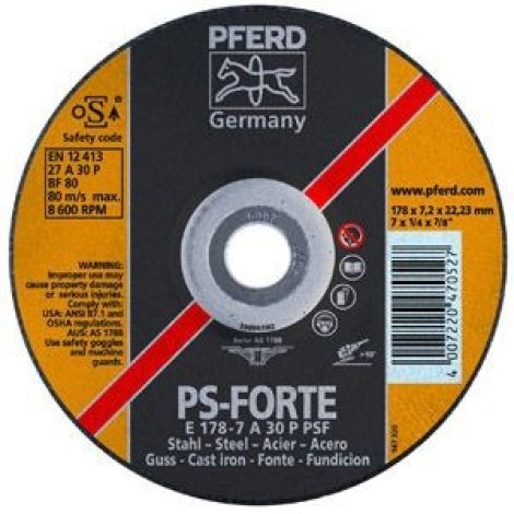 Šlifavimo diskas PFERD; 230x7 mm 