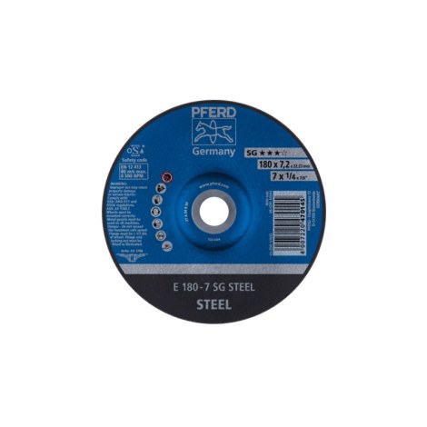 Šlifavimo diskas Pferd E180-7 SG Steel; 180x7,2 mm 
