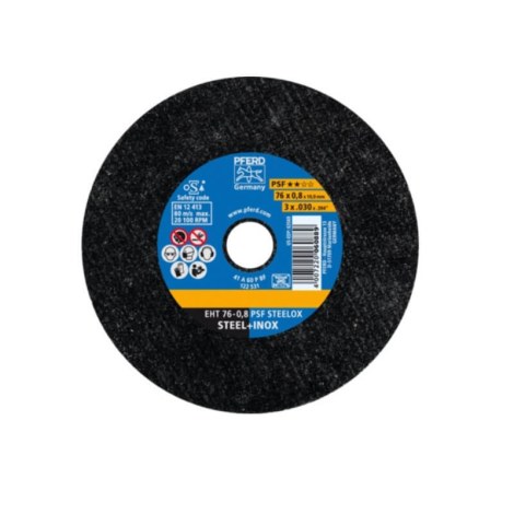 Abrazyvinis pjovimo diskas Pferd EHT 76; 76x0,8 mm metalui