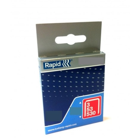 Kabės Rapid; 11,4x20 mm; 1250 vnt.; tipas 53