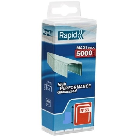 Kabės Rapid; 11,4x10 mm; 5000 vnt.; tipas 53