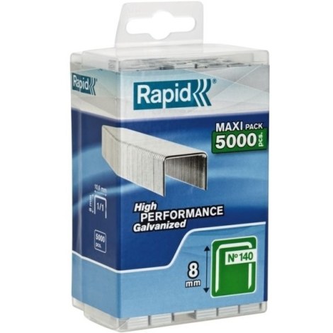 Kabės Rapid; 10,6x8 mm; 5000 vnt.; tipas 140