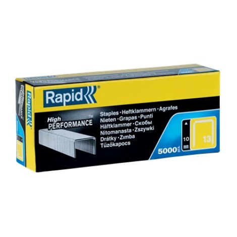 Kabės Rapid Finewire; 10 mm; 5000 vnt.; tipas 13; galvanizuotos