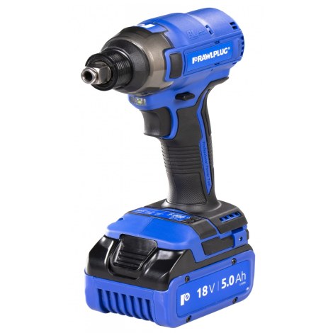 Smūginis veržliasukis RawlPlug R-PID18-M2; 18 V; 2x2,0 Ah akum.
