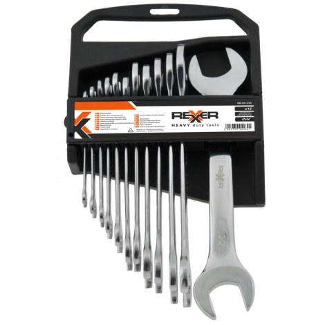 Raktų komplektas Rexxer RA-05-232; 6-32 mm; 12 vnt.