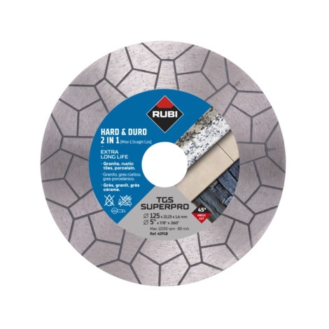 Deimantinis pjovimo diskas Rubi TGS 125 SUPER PRO; 125 mm