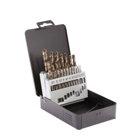 Grąžtų komplektas metalui RUKO A215214; 1-10 mm; 19 vnt.